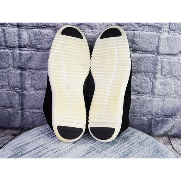 Cole Haan 2 Zero Grand Stitchlite Black Wingtip Oxford Shoes Men 8 Used No Box - Picture 8 of 12